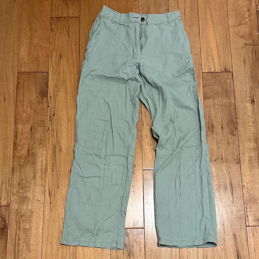 H&M Wide Leg Linen Blend